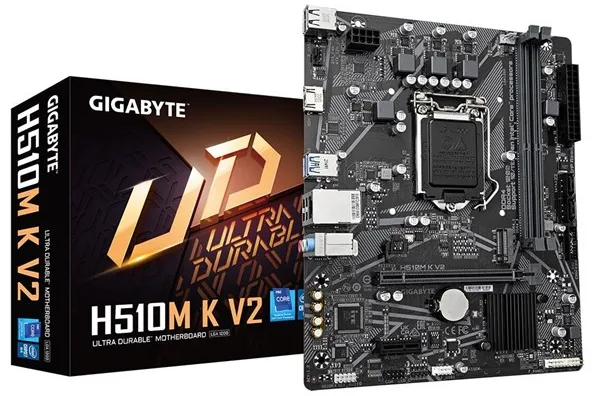 GIGABYTE H510M K V2 Moderkort - Intel H470 - Intel LGA1200 - DDR4 RAM - Micro-ATX
