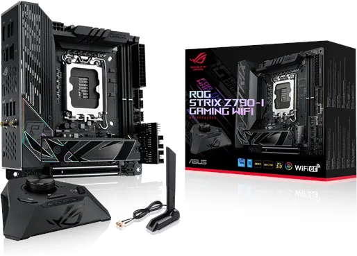ASUS ROG STRIX Z790-I GAMING WIFI Moderkort - Intel Z790 - Intel LGA1700 - DDR5 RAM - Mini-ITX